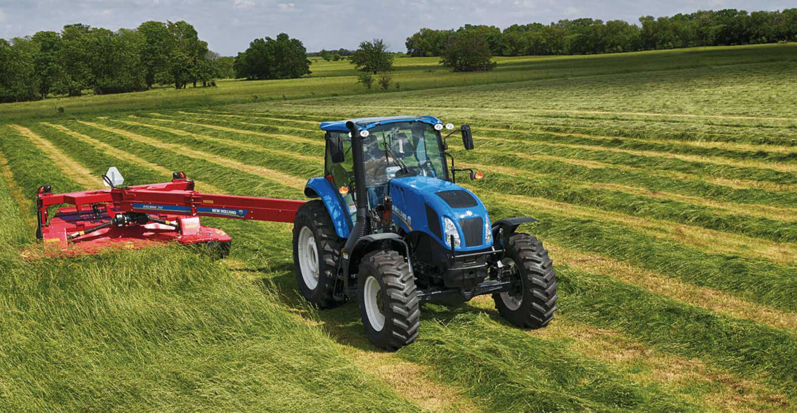Tractor with Discbine